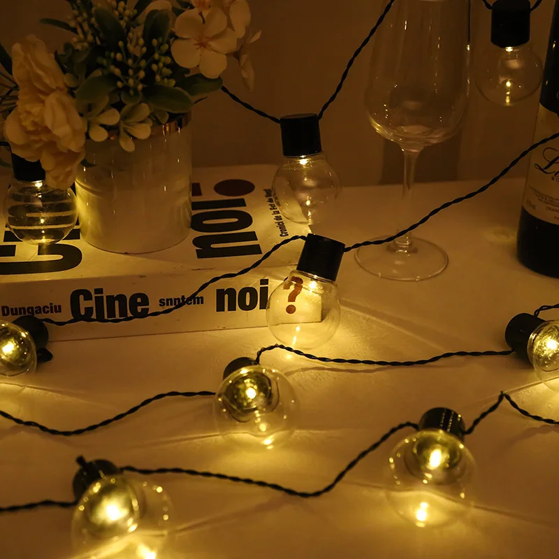 

Christmas Garland Street Lamp New Year Party Holiday Wedding LED String Lights Garden Decoration Outdoor G50 Bulb String Lights