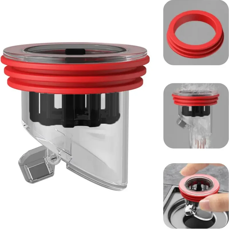 Odor Proof Floor Drain Valve for Kitchen Bathroom Toilet