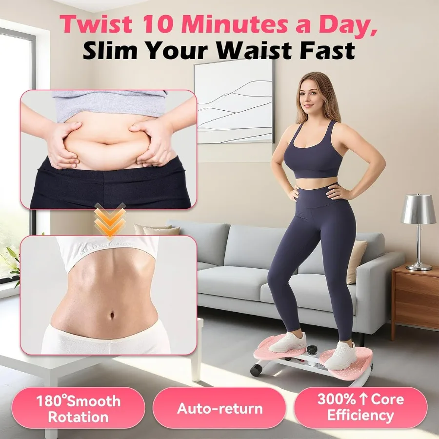 Waist Twisting Machine, Ab Twister for Home Workout, Twister Board for Exercise, Full Body Slimming & Core Training, Twist Machi