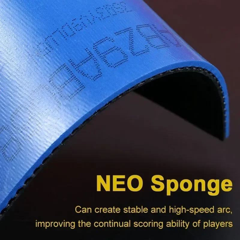 Table Tennis Rubber Original DHS Hurricane 3 National Table Tennis Rubber Orange Blue Sponge