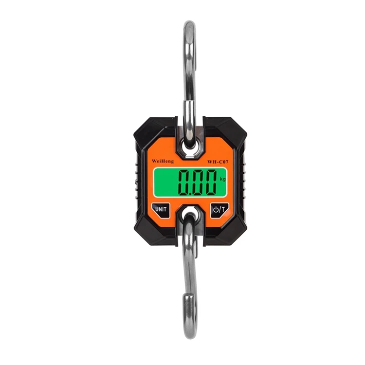 Description Picture 6 of item100kg Mini Electronic Crane Scale Heavy Duty Hanging Weighing Hook Steelyard Portable LCD Industrial Livestock Scales 250kg