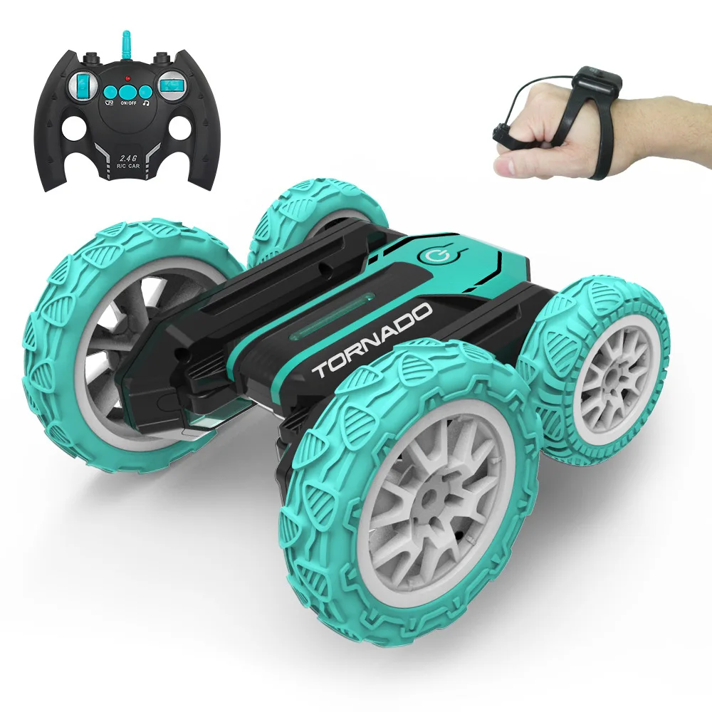 Remote Control Stunt Car RC Tank Off-road Vehicle Amphibious Double Side Waterproof 360 Rotate Driving AdultsToy For Boys Gifts 4