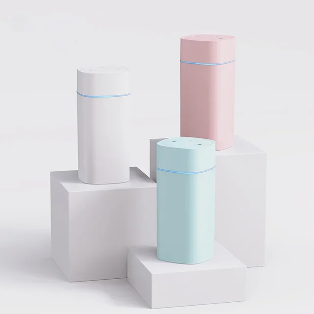 USB Air Humidifier Double Spray Port Essential Oil 600ml Aromatherapy Humificador Cool Mist Maker Fogger Purify for Home Office 3