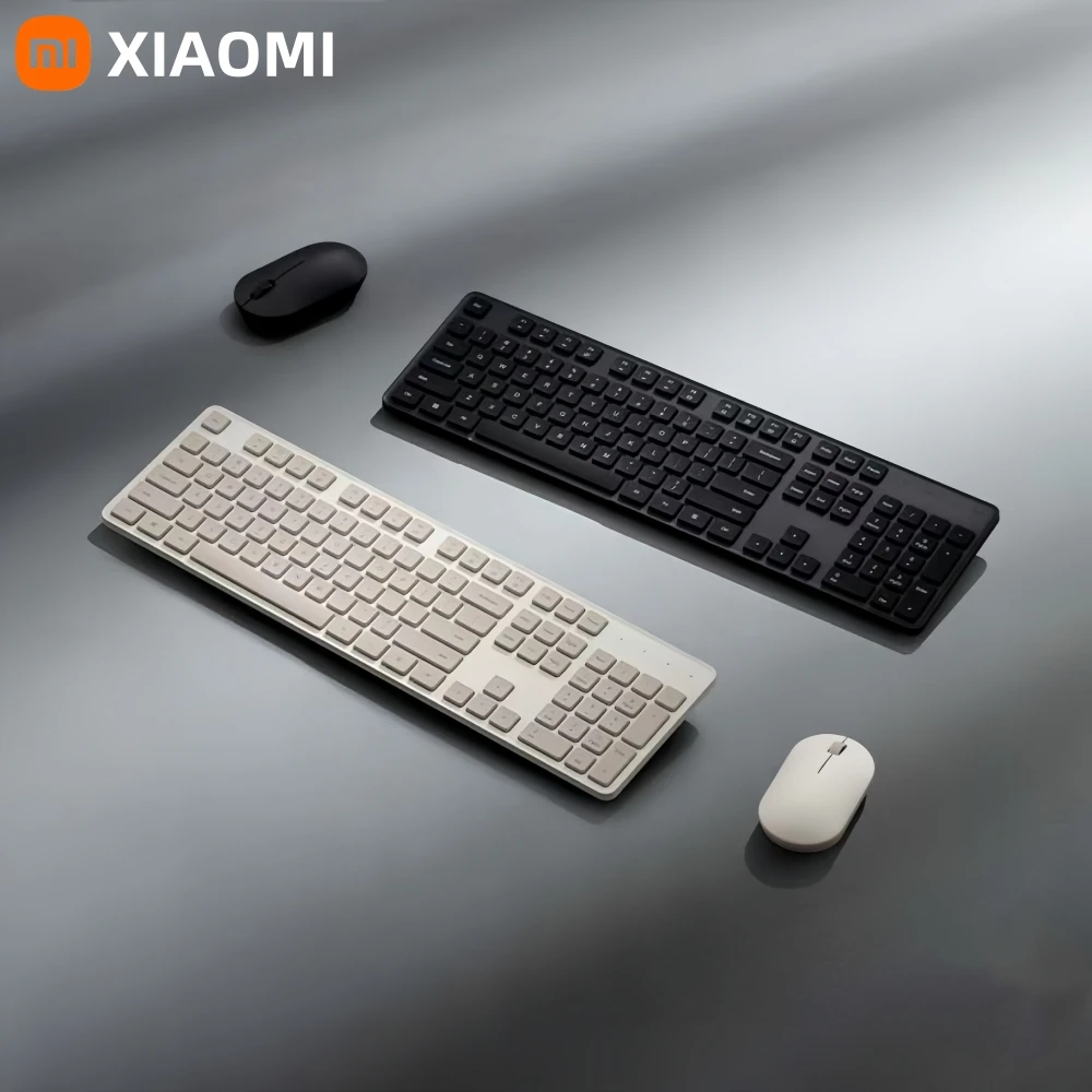 XIAOMIJuegodetecladoyratón2paracomputadoradeoficina2,4GHzinalámbricoportátilnegrominimalista104teclasUSBtecladosfinos-AliExpress