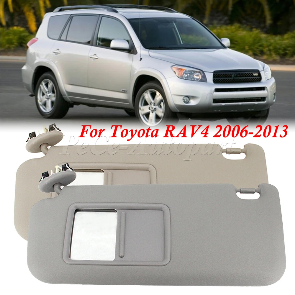 Driver Left Beige Sun Visor For Toyota Tacoma 2005-2012 W/O Light 74320