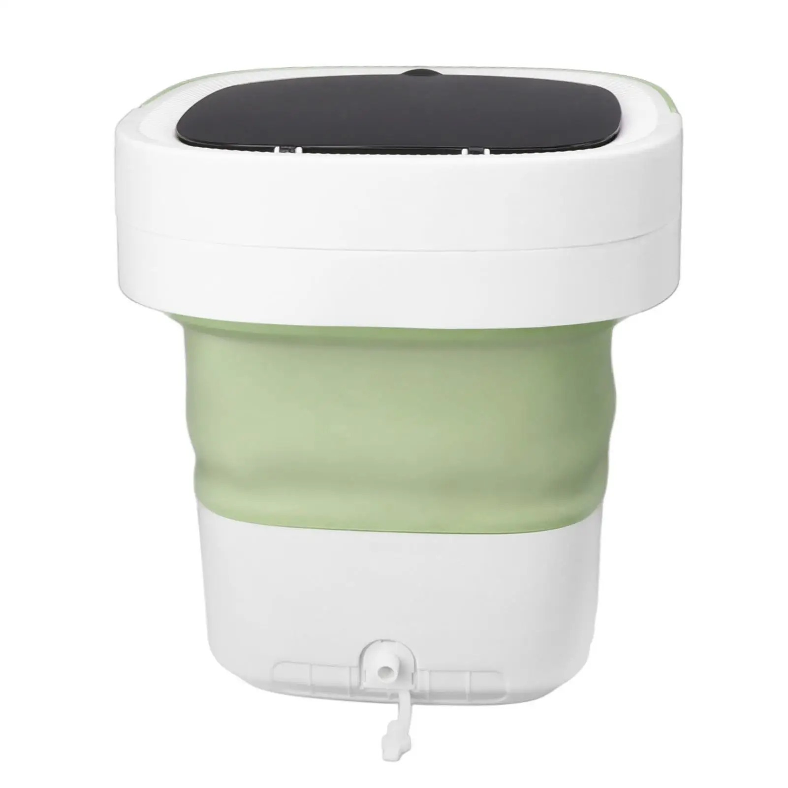 Compact 7.5L Foldable Portable Washer with Soft Tumble Dry-Space-Saving Mini Bucket for Dorms & Easy Installation
