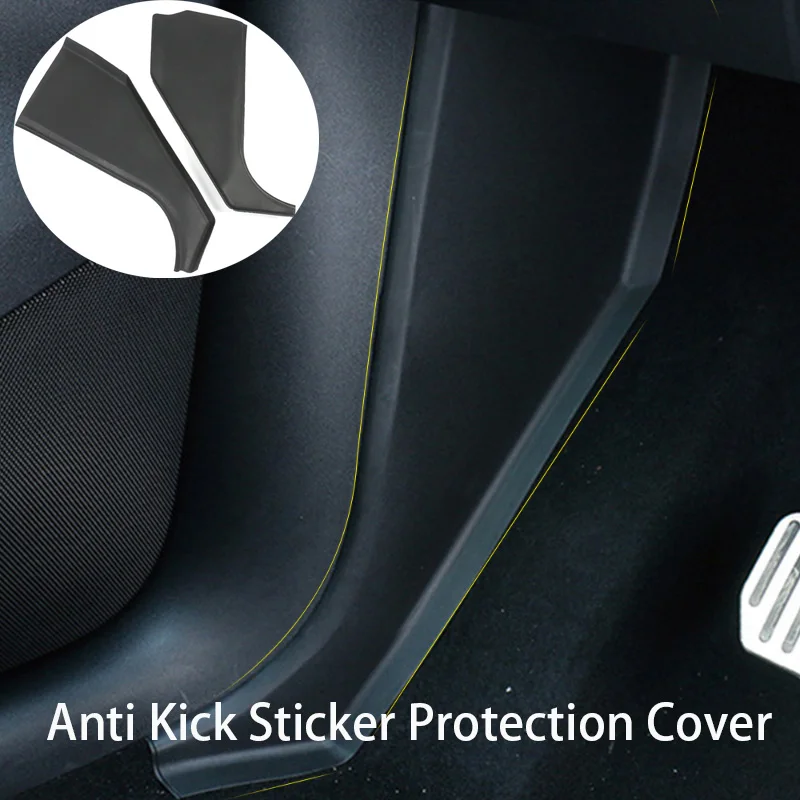 

For Tesla Model Y Anti Kick Sticker Protection Cover for Front Door Rest Pedal Side Guards Protector Decor Pad Accessories 2023
