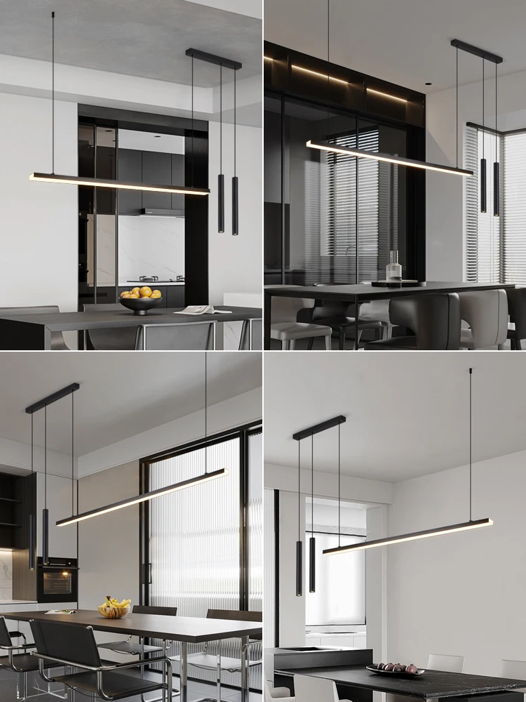 Restaurant chandelier modern simple personality creative led dining room lamp bar island lamp Nordic Kitchen pendant lights 2