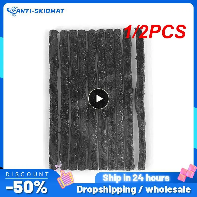 

1/2PCS Strips=1pack Car Tubeless Tire Repair Strips for Tyre Puncture Emergency Car Motorcycle Bike Rubber Strips Tire Repair