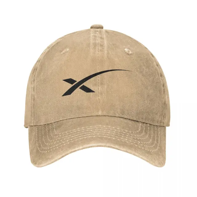 Spacex-gorras de béisbol con logotipo de Space X para hombre, sombreros desgastados de mezclilla lavados, Mars Moon, sombrero de ajuste ajustable para actividades al aire libre 1