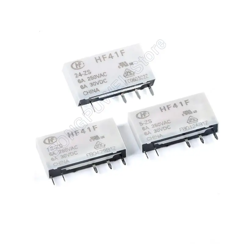   HF41F-024-ZS , HF41F - 05 012 024-ZS -HS -ZST -HST 41F-C2-1 HF41F-012-ZS, 5  6A, 5V, 12V, 24V, 60V DC, 20 