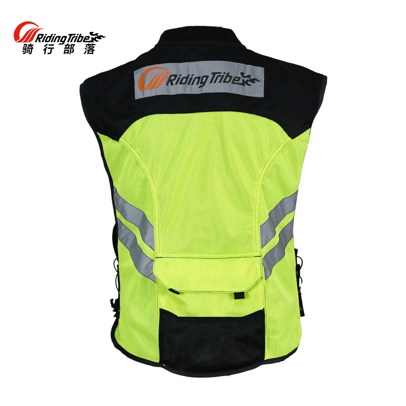 Reflective Safety Vest Reflective Safety Jacket Riding Tribe Motorcycle Reflective Vest Motorbike Safty Clothes Moto Warning Jacket Waistcoat
