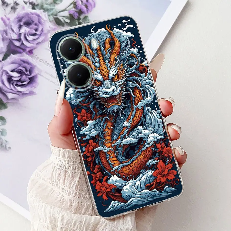 Cool Cartoon Animal Soft Silicone Clear Phone Case Cover