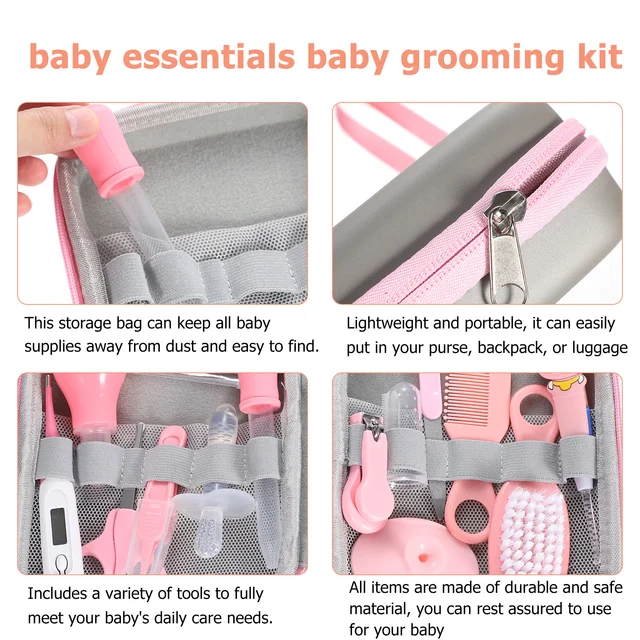 1 Set Baby Grooming Kit Baby Care Small Tool Baby Supplies Kit Baby Shower Gift 5