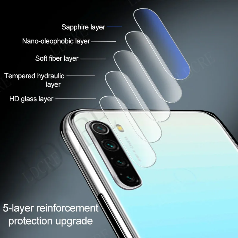 Enhanced 6-in-1 Tempered Glass Screen and Lens Protector with Full Cover Glue and 9H Hardness