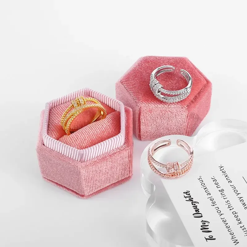 To My Daughter Fidget Ring Anxiety Meditation Ring Women Girls Swivel Bead Stress Relief Adjustable Fashion Fidget Jewelry