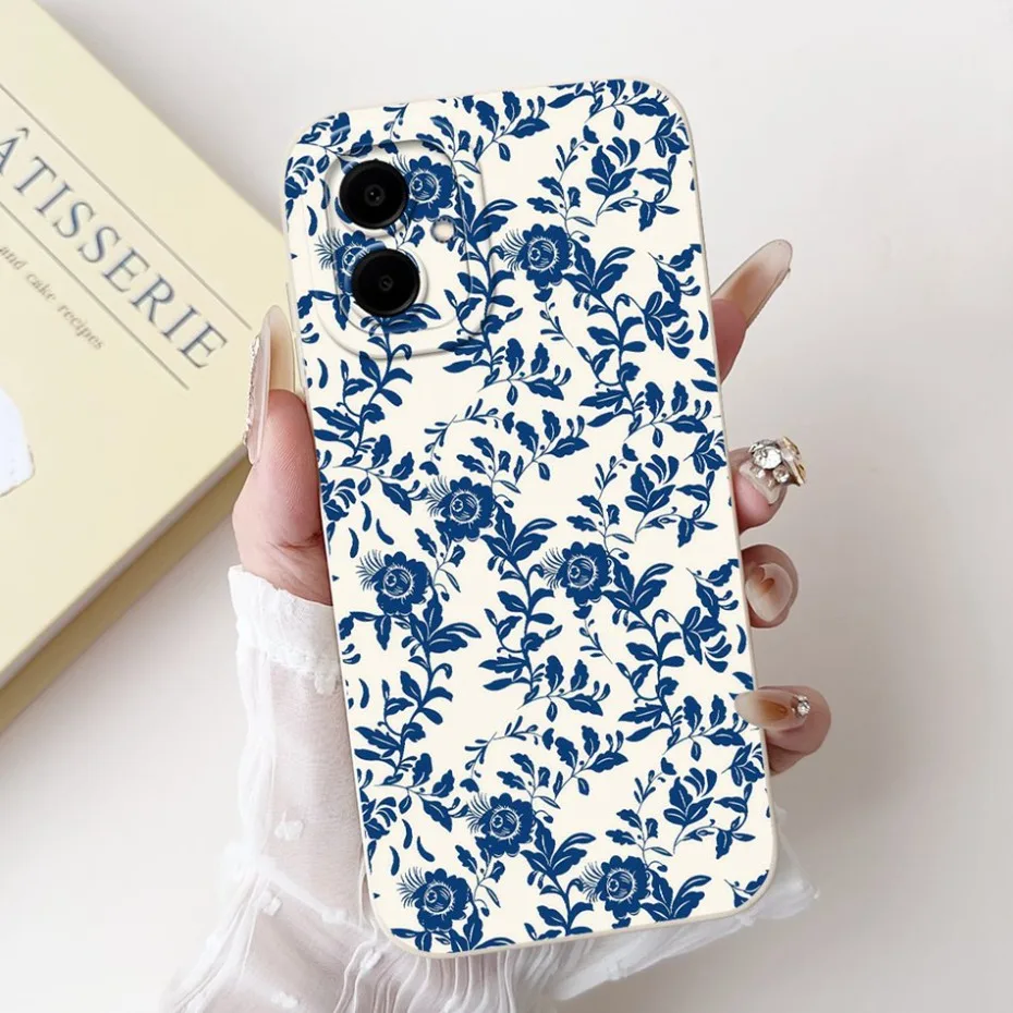 Beautiful Floral Phone Case - Soft Silicone Shockproof Cover with Bumpers