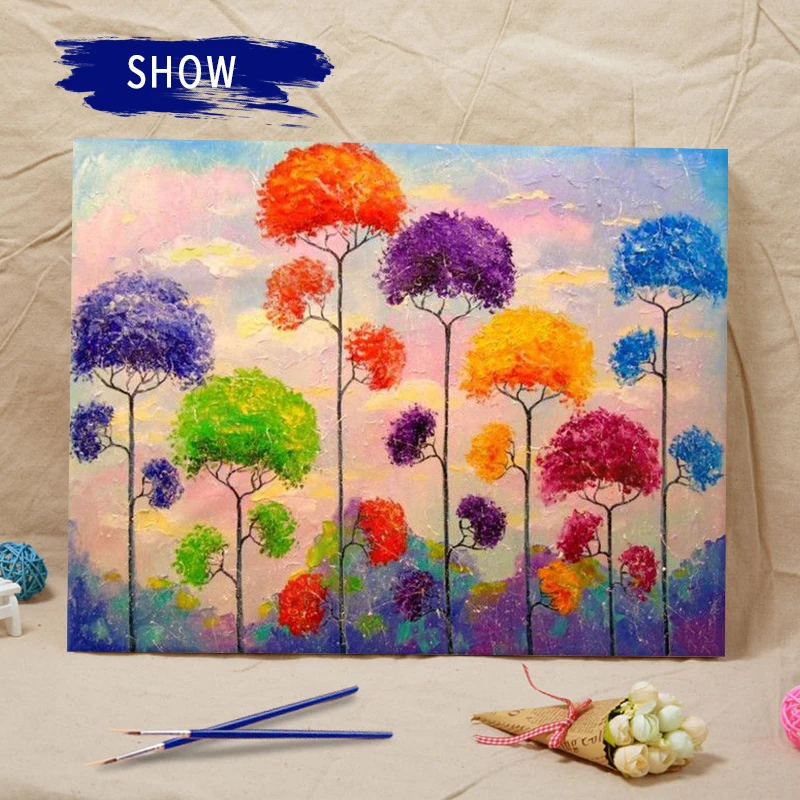 Рисунок 2 - Набор для рисования по номерам на холсте дерево