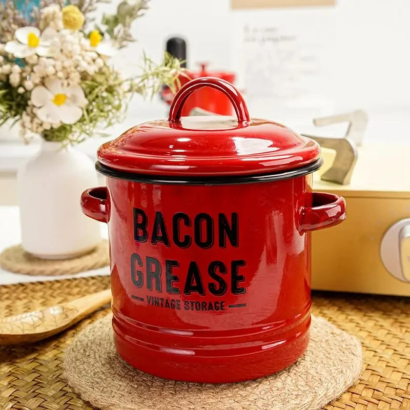 Ceramic Bacon Grease Container Keeper Coffee Sugar Can High Temperature  Resistant Storage Oil Tank Kitchen Cooking Stew Pot - AliExpress