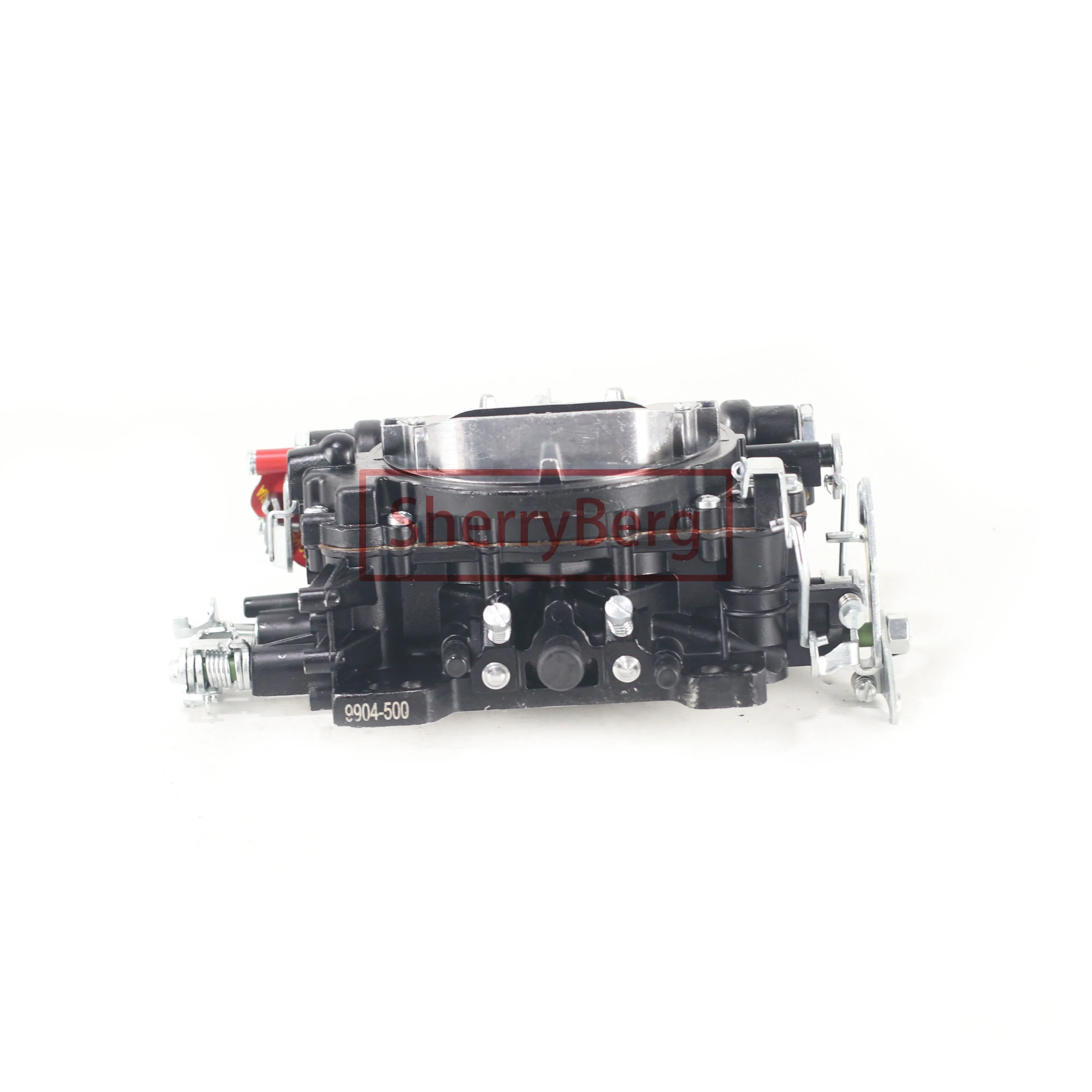 SherryBerg karb New 9904 Performer 500CFM 사각 보어 4 배럴 기화기 모든 알루미늄 2차 전기 초크 기화기 Blk
