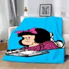 Hot Comics Cute Mafaldas Printed Blanket Picnic Blankets Warm Blanket Soft and Comfortable Blanket Home Travel Birthday Gift 4