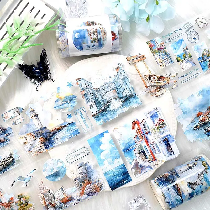 City Landscape Washi Tape 2M Scrapbooking Stickers For Diary Aesthetic Stationery adhesive tape washi tape adhesive tapes masking tape decorative tape decoration tape collage tape