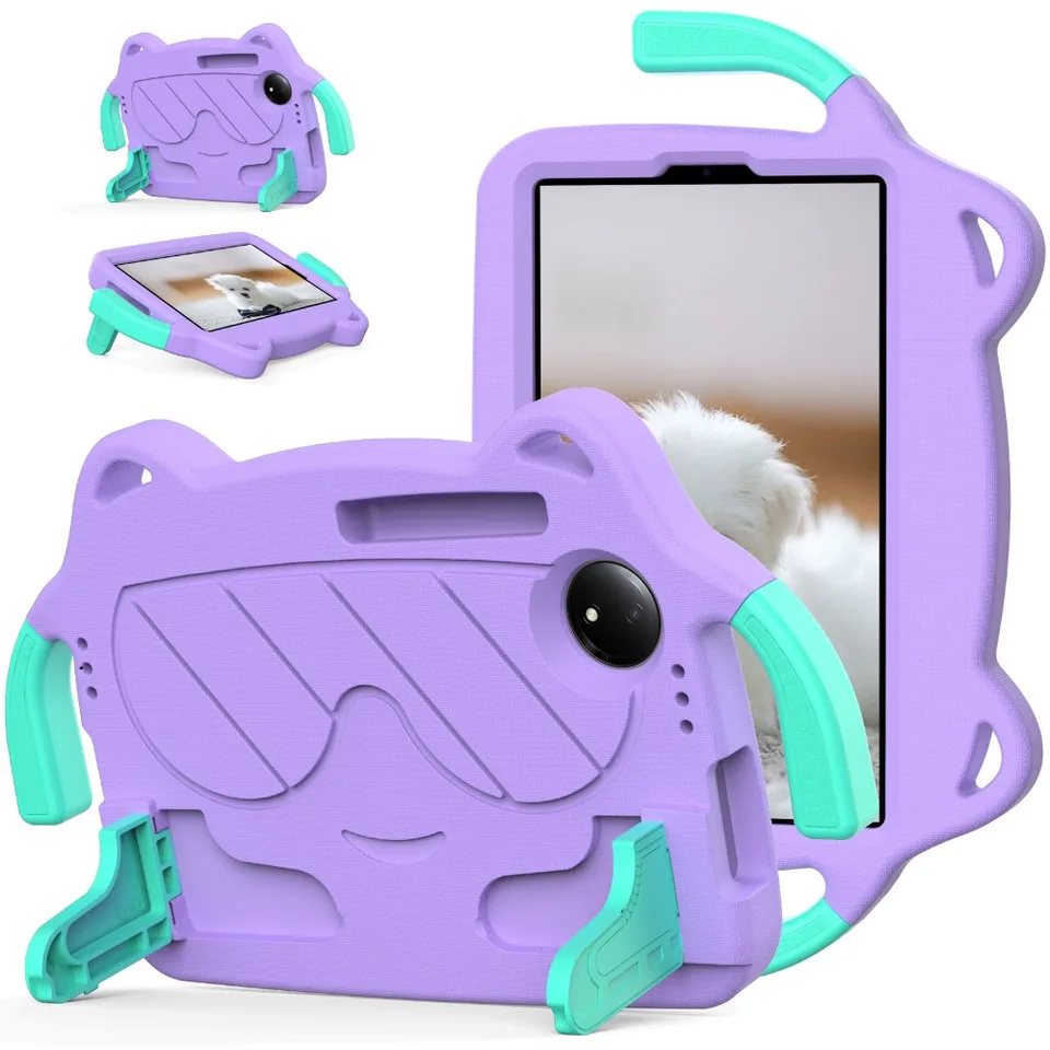 Custodia Per Bambini Per Xiaomi Redmi Pad SE 8.7" 4G 2024 - Antiurto In EVA Con Maniglia E Cavalletto
