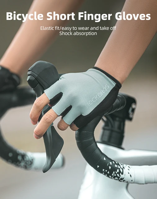 Guanti Da Ciclismo Mezze Dita Per Bambini - In Gel Antiscivolo, Traspiranti, Per MTB E Bici Da Corsa