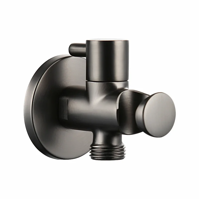 

G1/2 Wall Mount Faucet Angle Valve shower With Holder Switch For Bathroom Accessories