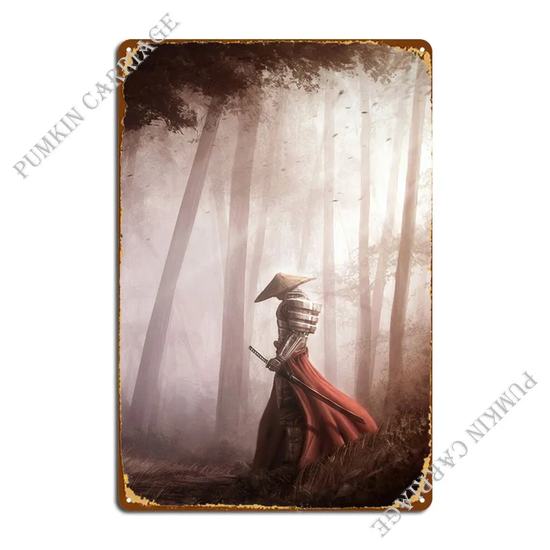 

Samurai Metal Signs Pub Club Party Club Club Tin Sign Poster