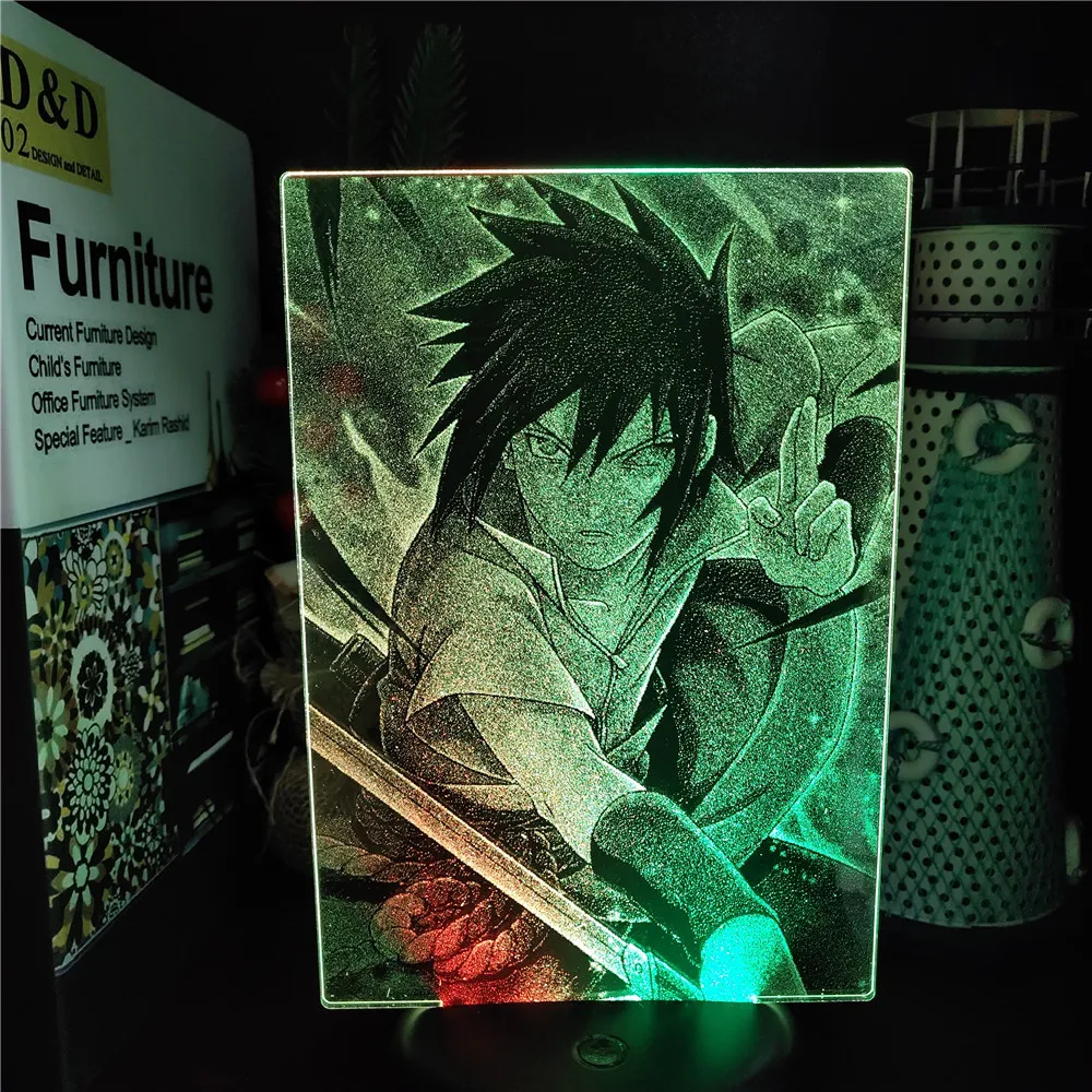 DEATH NOTE 3D Night Lights LED Ryuk Anime Manga Colorful Collective Lampara Table Desk Lamp RGB Visual Lighting Bedroom Decor led night light