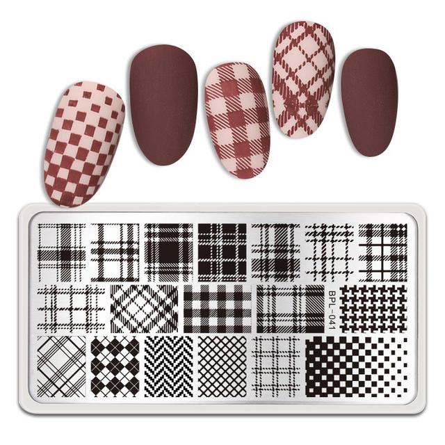 PRETTY Nature Leaves Plants Design Image Template Nail Stamping Plates Stainless Steel Nail Decoration Plate