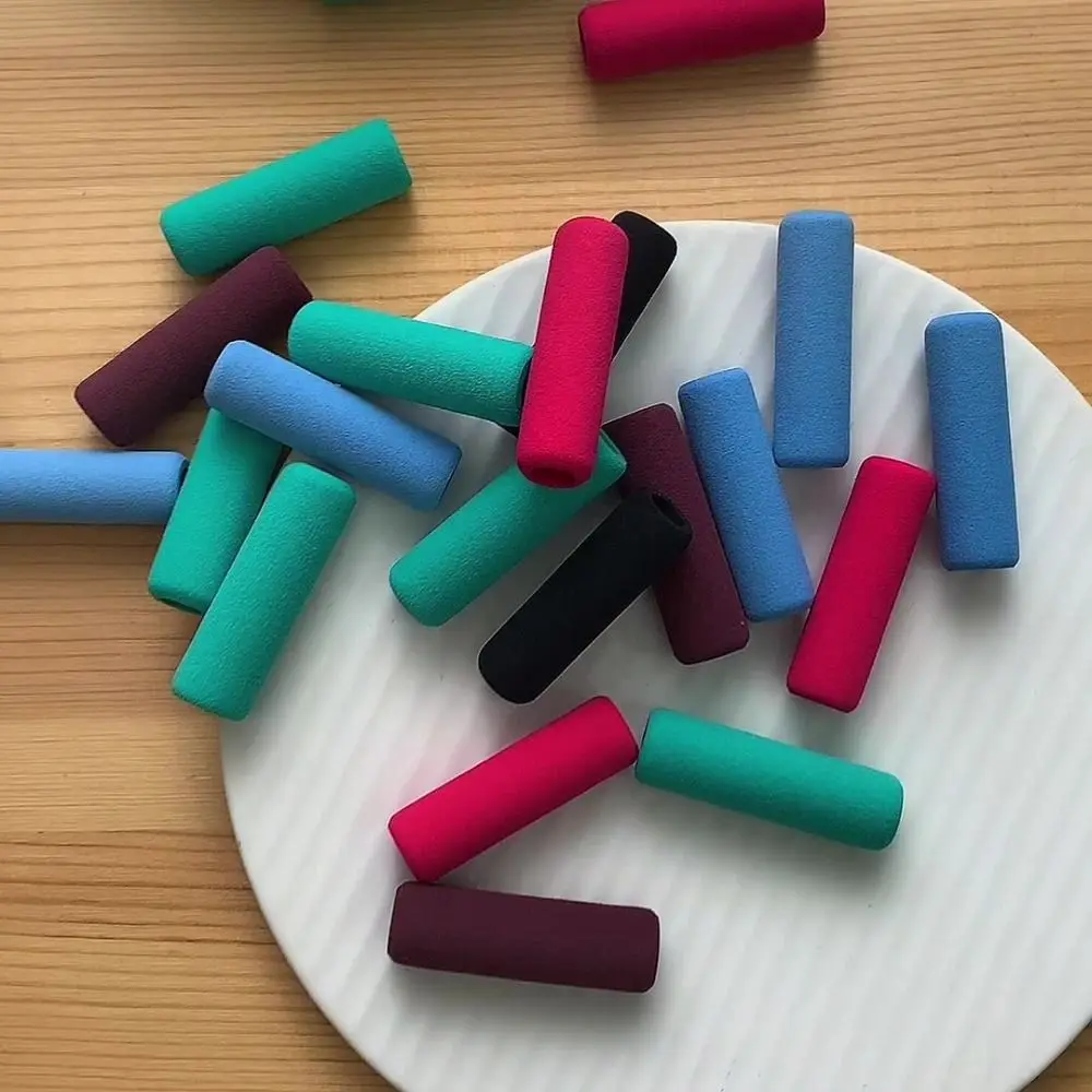 10pcs 편안한 스폰지 펜 그리퍼 인체 공학적 부드러운 질감 미끄럼 방지 펜 그..