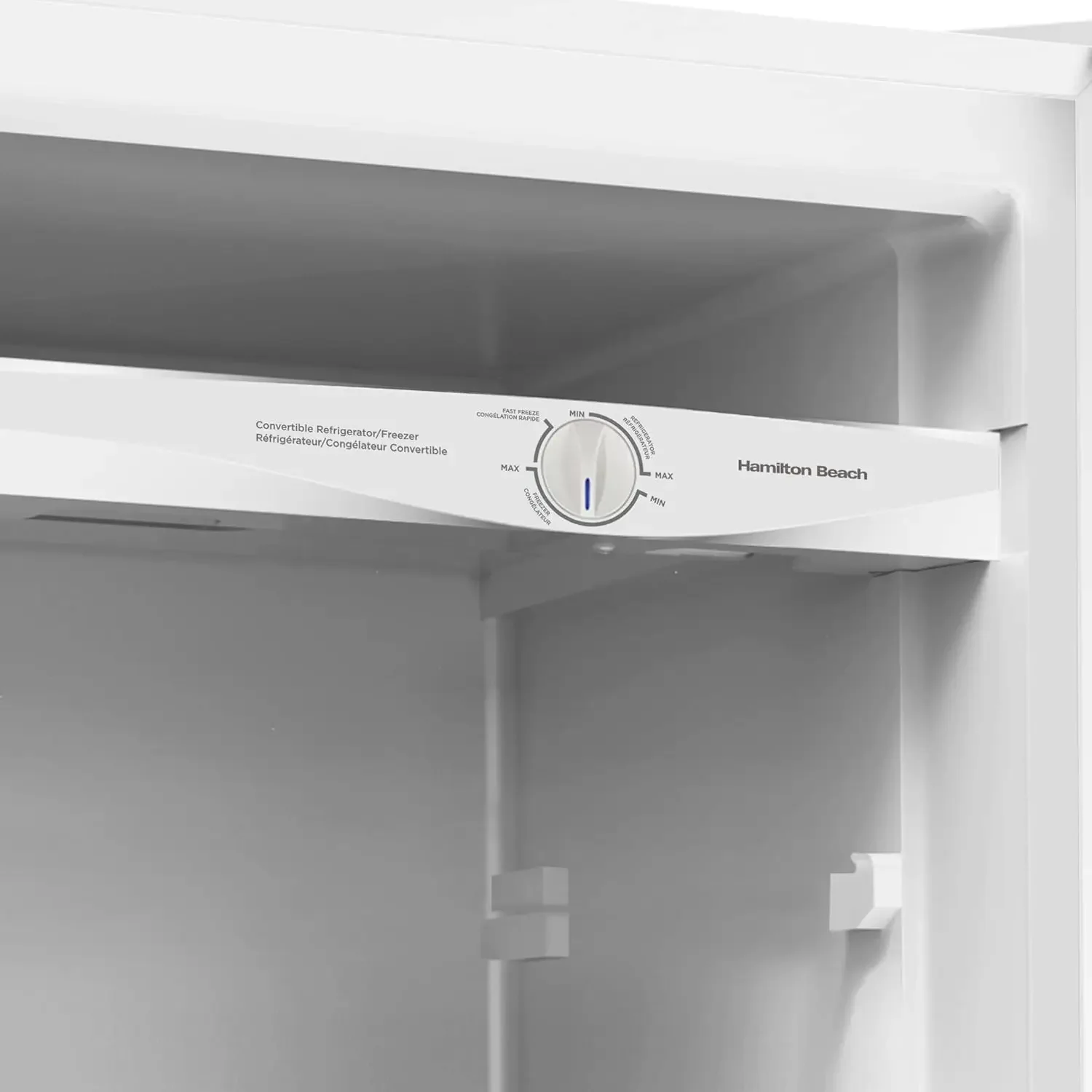 Beach HBFRF6892-WHITE HBFRF6892 Upright Convertible Fridge/Freezer-Reversible Door-Removable Glass Shelves-Adjustable Controls-6 5