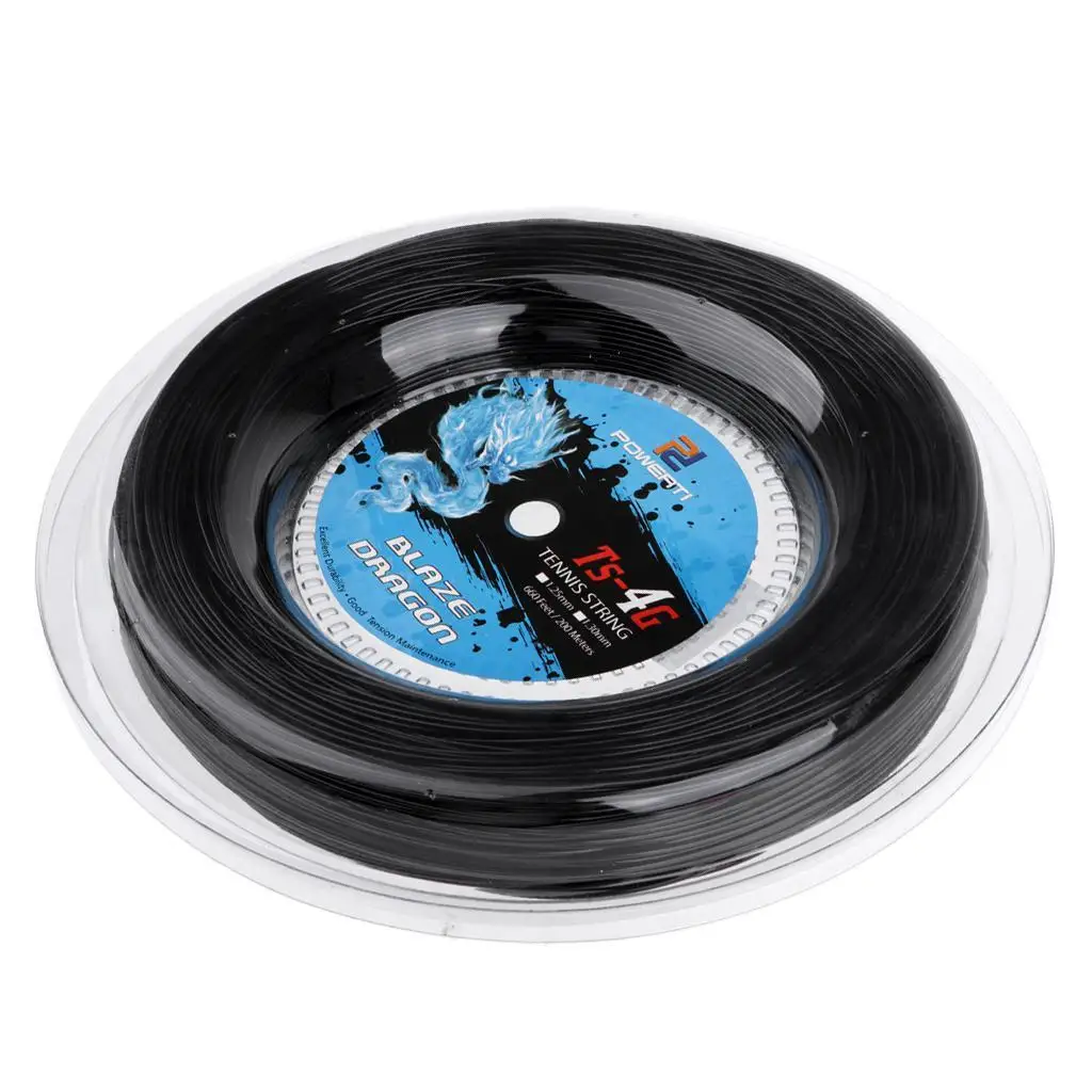 Tennis Racket Strings 200M Durable Polyester Tennis String Reel Gym Racquet Training
