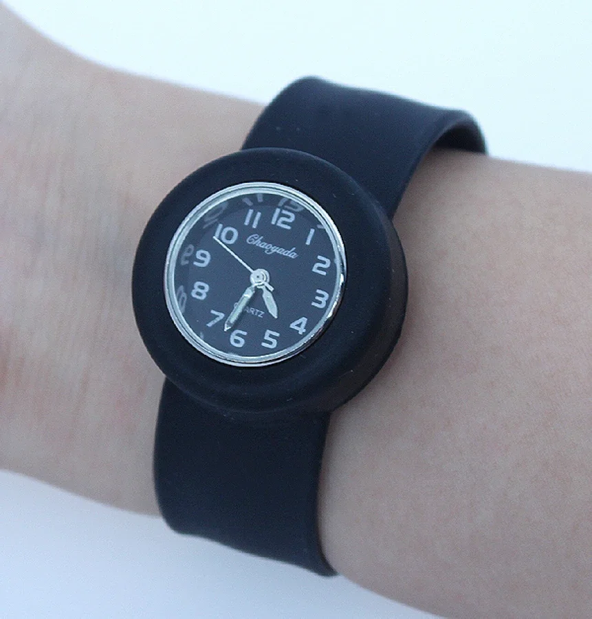 10 Colors Choose Childrens Unisex Silicone Rubber Slap Wrist Pop Watch For Boys Girls Kids Gift A5 Mens Womens Boys And Girls 6