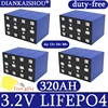 4-256pcs 320Ah LiFePO4 3.2V Grade A battery 8000 cycle DIY 12V 24V 48V solar energy caravan marine system rechargeable duty-free 1