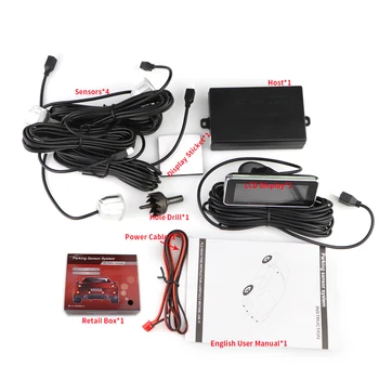 4 sensori Auto Parktronic LED Digital Parking Reverse Backup retroilluminazione Display parcheggio Auto sistema di rilevamento Radar di retromarcia 4 4 sensori Auto Parktronic LED Digital Parking Reverse Backup retroilluminazione Display parcheggio Auto sistema di rilevamento Radar di retromarcia - 4 sensori Auto Parktronic LED Digital Parking Reverse Backup retroilluminazione Display parcheggio Auto sistema di