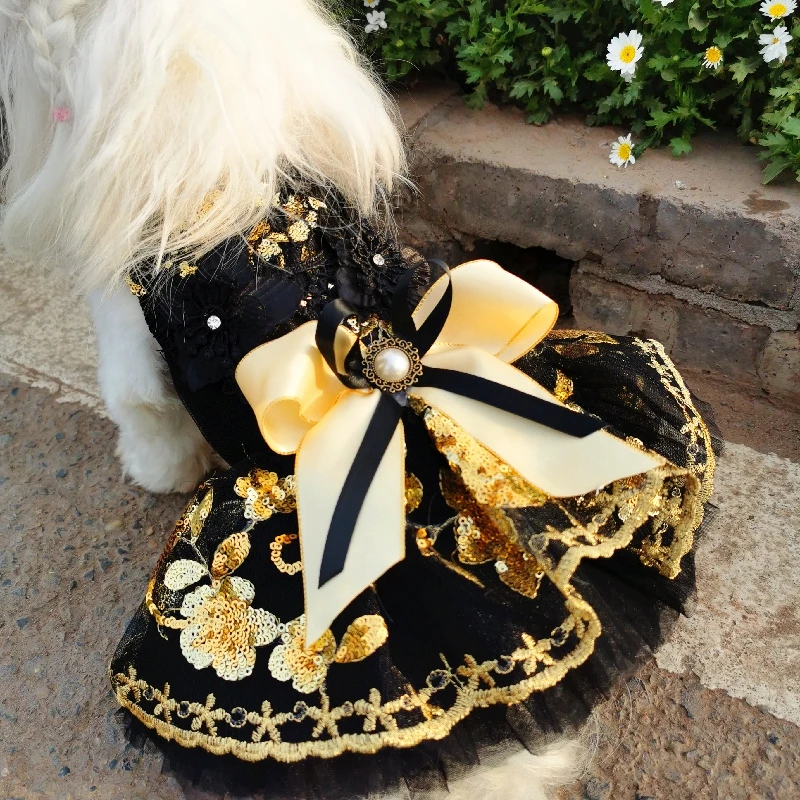 tutu vestido para pequeno médio cão trajes pet poodle