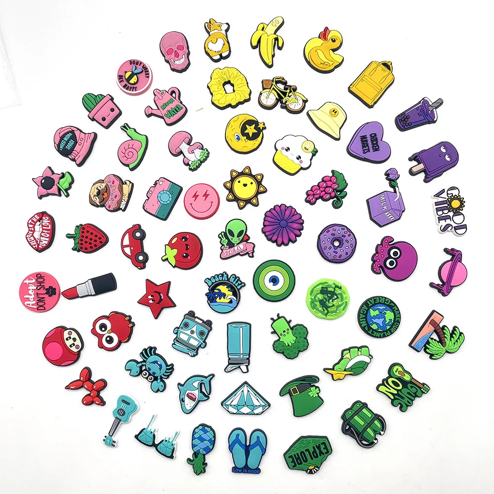 

Мультяшные DIY Croc JIBZ садовые подвески для обуви забавные аксессуары из ПВХ подходят для детской одежды Детские подарки на день рождения