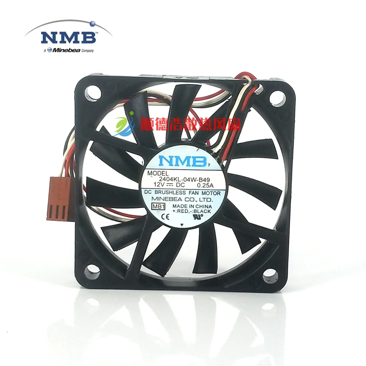 

New NMB 6010 2404KL-04W-B49 DC12V 0.25A ultra-thin 6CM 60*60*10MM fan