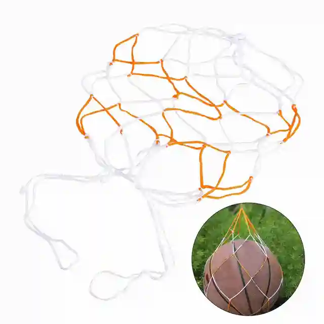 1Pc Portable Durable Nylon Mesh Basketball Bag Ball Net Soccer Football Volleyball Holder 6