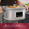 7-Quart Cook & Carry™ Slow Cooker with Sous Vide,Programmable, Stainless Steel 4