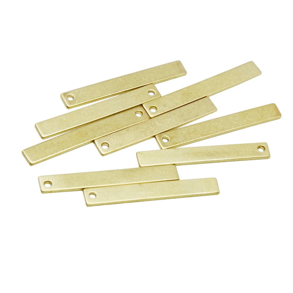 

Rectangle Brass Bars for Jewelry Metal Stamping Blanks for Necklace Pendants Earrring Keychain Charms