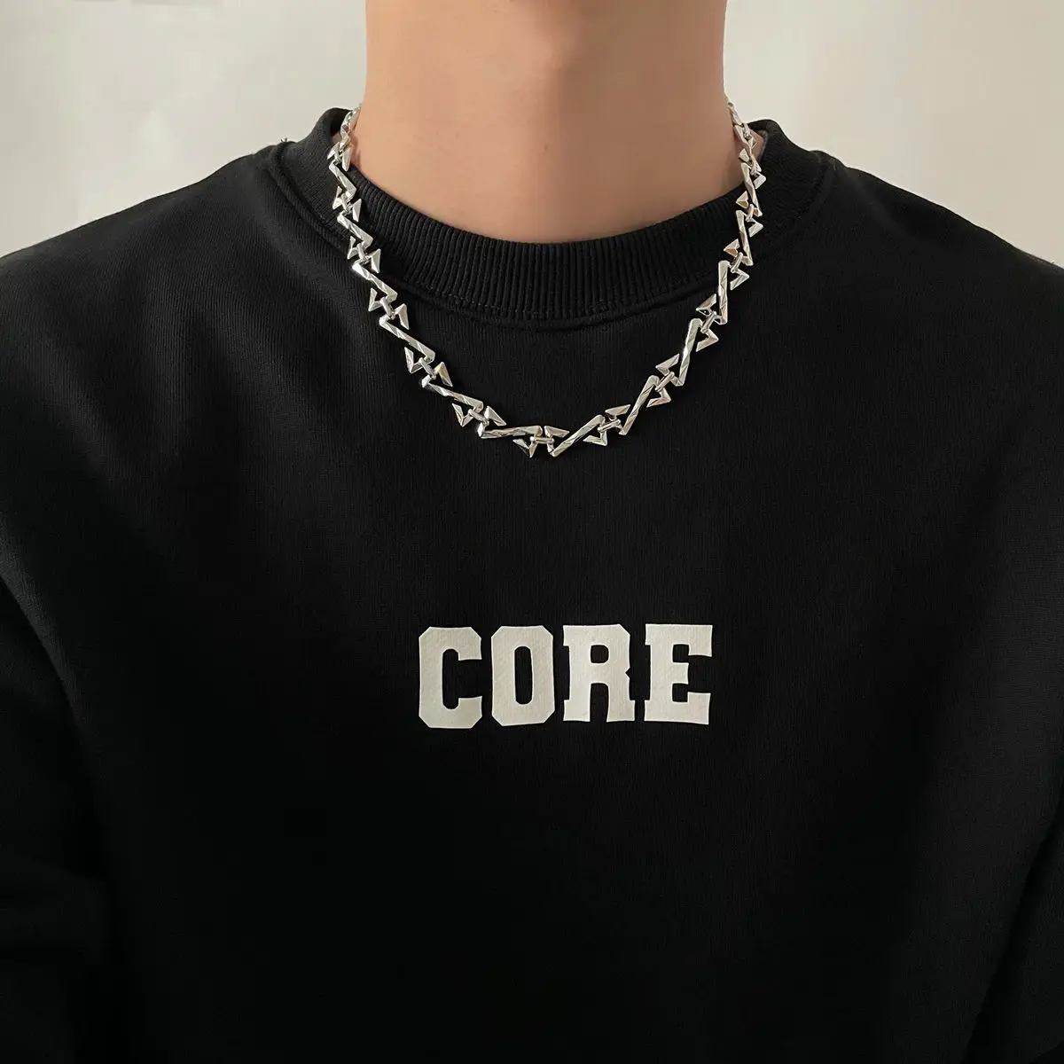 New Edgy Style Necklace For Men Trendy Personality Niche Design