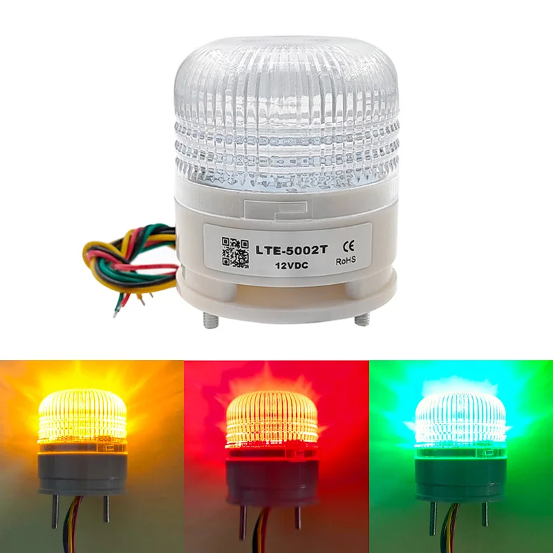 LTA5002 12V 24V 220V 3 Color Strobe Signal Warning Light Magnet Indicator Light LED Lamp Small Flashing Buzzer Security Alarm 1pcs 120db mini beep backup siren lamp dc 12v 24v motorcyle small car warning horn security speaker reverse buzzer truck alarm