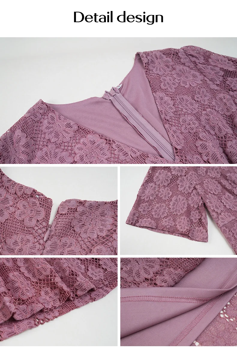Womens Dress | Long Sleeve, V-Neck, Ruffles