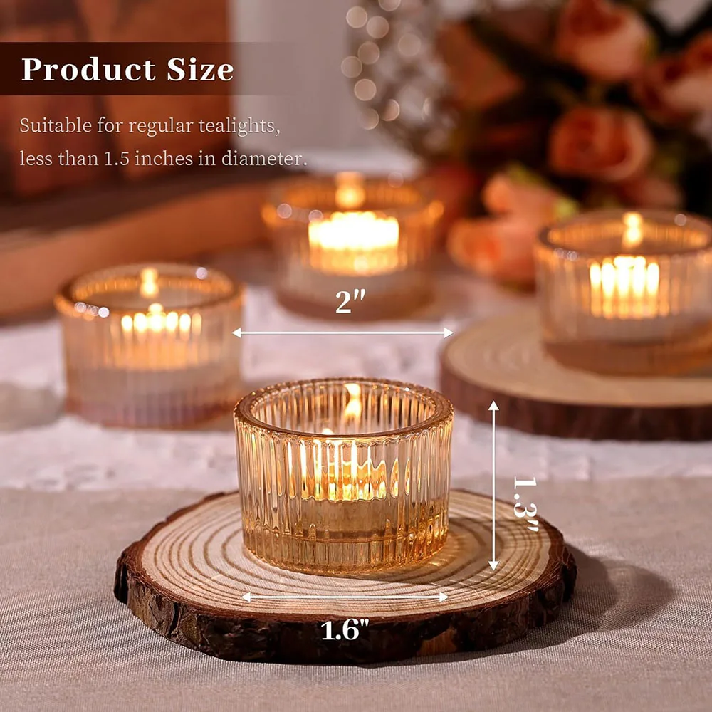 Votive Tea Light Candle Holder Glass