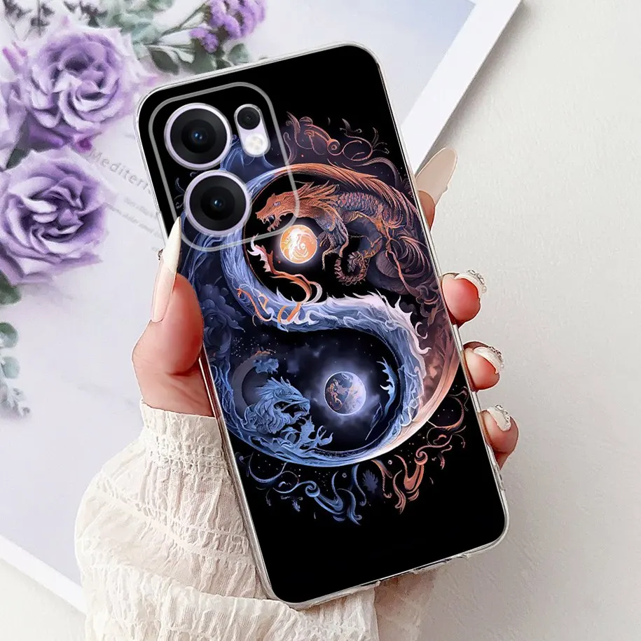 Lovely Cat Lion Dragon Soft Slim Silicone Phone Case - Shockproof Bumper