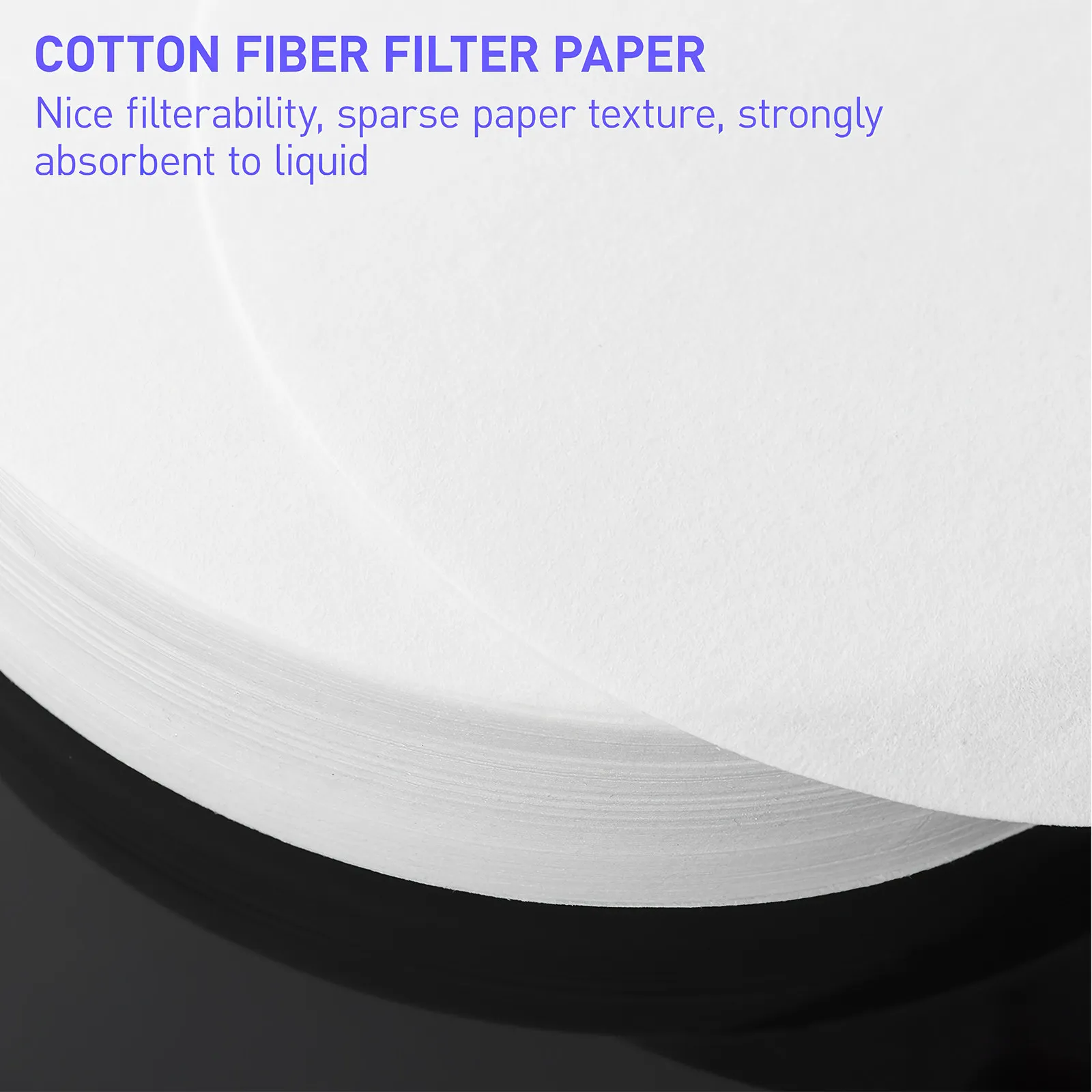 200Pcs 중간 속도 정성 필터 종이 실험 여과용 원형 실험실 필터 종이 물 투명도 테스트 실험실